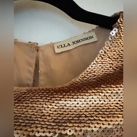 Ulla Johnson Gold Sequin Blouse - Picture 3 of 7
